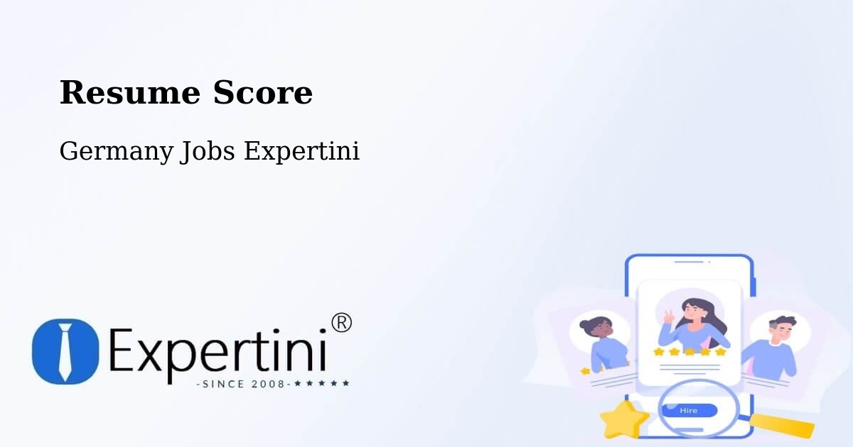Resume Score - Germany Jobs Expertini