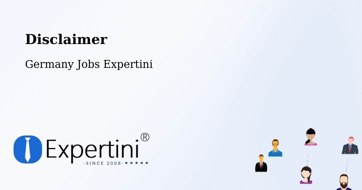 Disclaimer – Paderborn - Germany Jobs Expertini